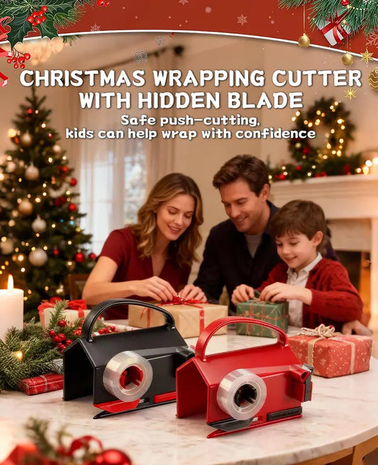 1-Pack Gift Wrap Cutter & Tape Dispenser Set