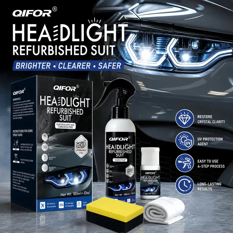 QIFOR Automotive Headlight Restoration Fluid