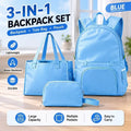 3-in-1 Foldable Convertible Backpack Set –  Lightweight Waterproof Daypack