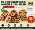 Mulberry Chrysanthemum Hawthorn & Citrus Peel Tea – No More Night Sweats, Helps Reduce Heat  | Pure & Natural Herbal Tea
