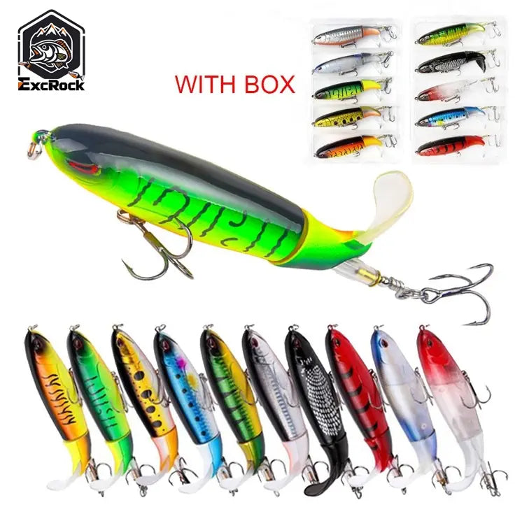 EXCROCK Fishing Lures with Hooks & Storage Box