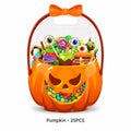 Transparent PE Holiday Gift Bags - Clear Pumpkin Bags for Halloween, Christmas, Valentine's Day & Easter Candy Storage