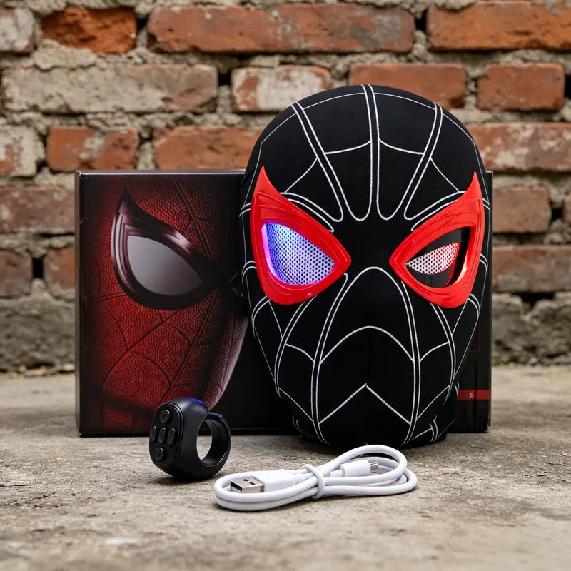 RC Controlled Wearable Spider-Man Cosplay Mask – Spandex & ABS, Multiple Versions, Halloween Collectible Gift for Guys