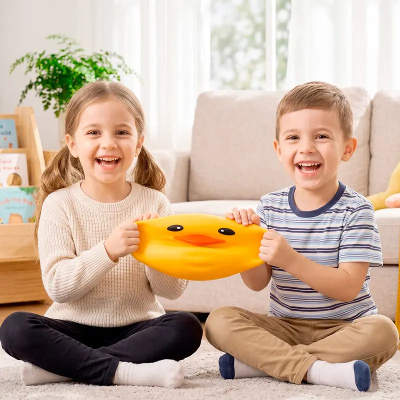 JOYIN Jumbo Sitting Pose Duck Stress Relief Toy – Slow Rising Squishy Fidget Sensory Toy for Kids 8+