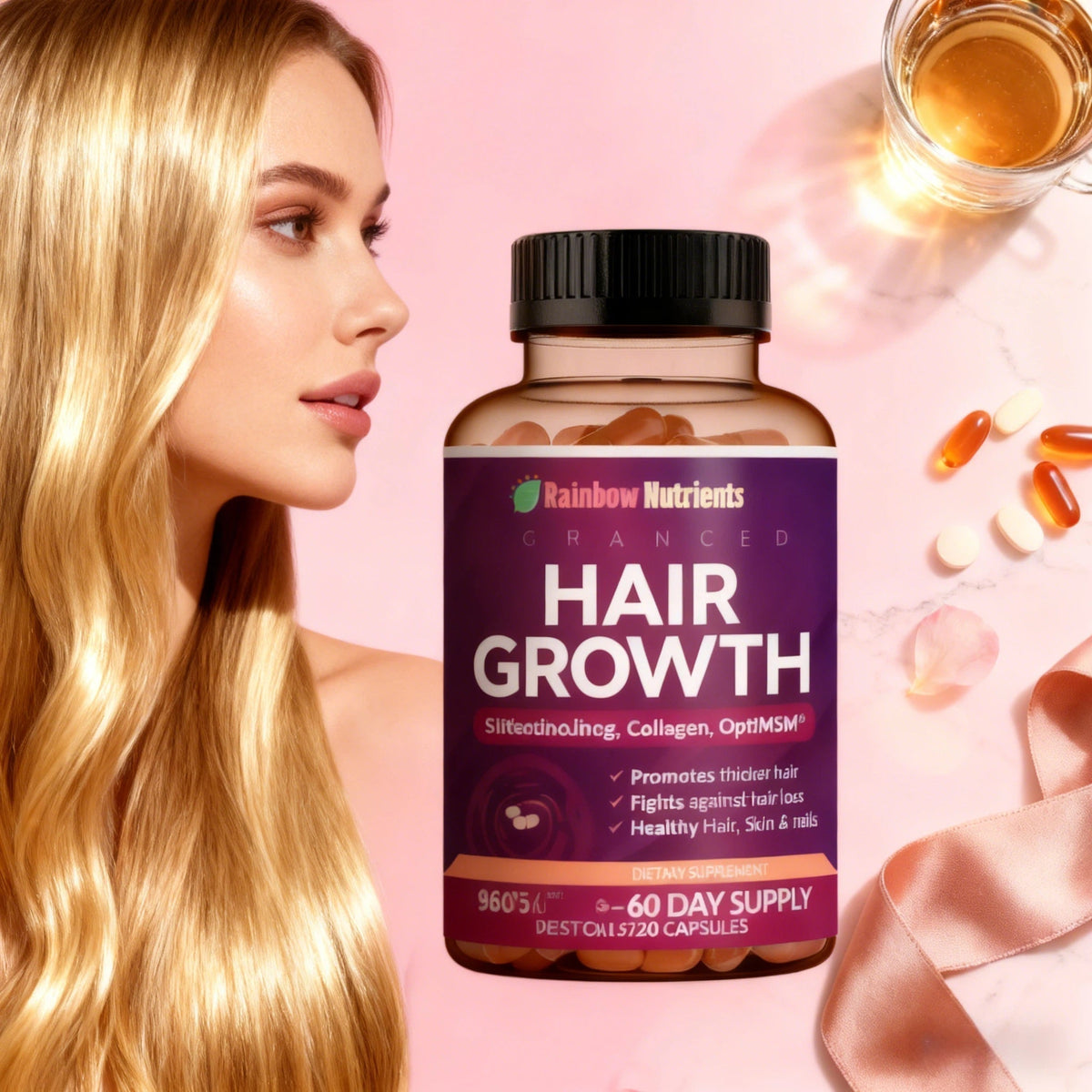 Advanced Hair, Skin & Nails Growth Formula – Doctor-Formulated with Collagen & Biotin for Intrinsic Beauty Support