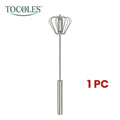 Semi-Automatic Stainless Steel Hand-Push Rotary Whisk – Food-Grade Rust-Resistant, Sturdy Riveted Construction | Eggs, Coffee, Cream & Batter | Easy to Clean | 1pc / 2pcs / 4pcs