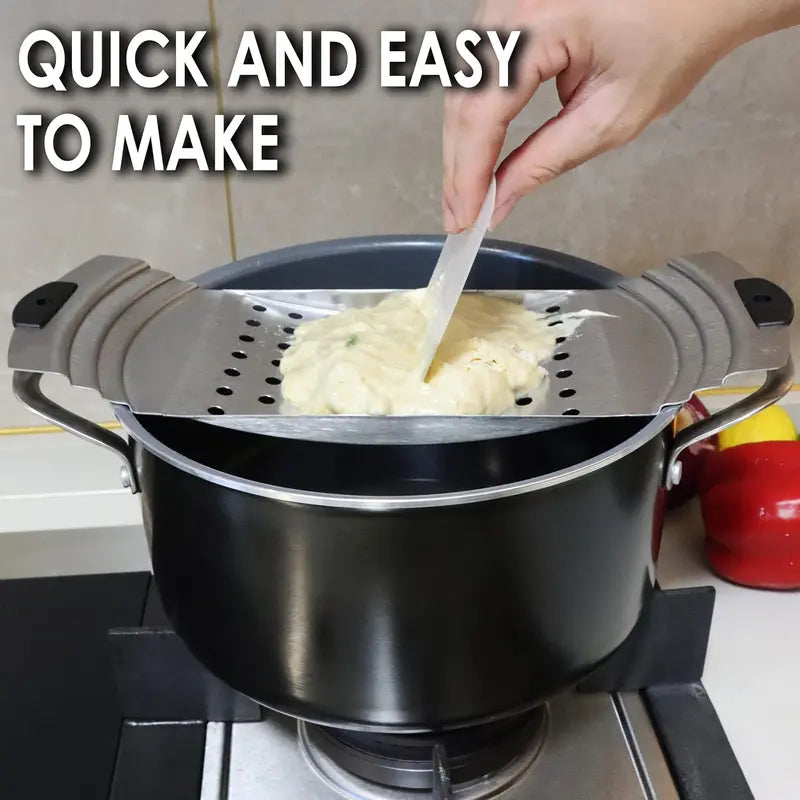 Stainless Steel Spaetzle Maker with Pastry Scraper