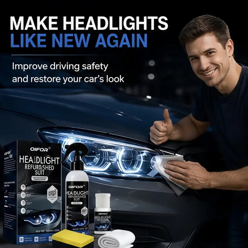 QIFOR Automotive Headlight Restoration Fluid