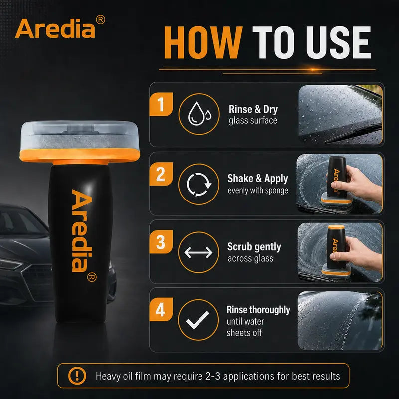 Windshield Oil Film Eraser Wand Pro Kit