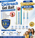 Indoor Cockroach Exterminator Gel – 2-Pack Syringes for American, German & Common Roaches