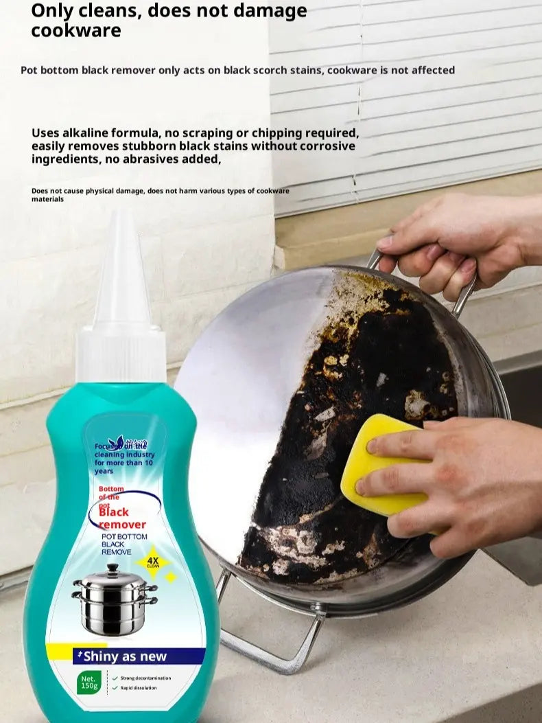 Heavy Duty Kitchen Cleaner 150ml - Eco-Friendly Non-Toxic Chemical-Free Unscented Cleaner for Stainless Steel & Cast Iron Cookware