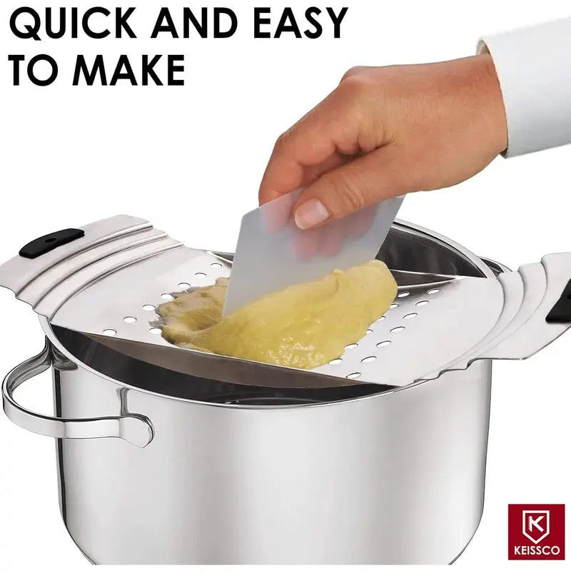 Stainless Steel Spaetzle Maker with Pastry Scraper