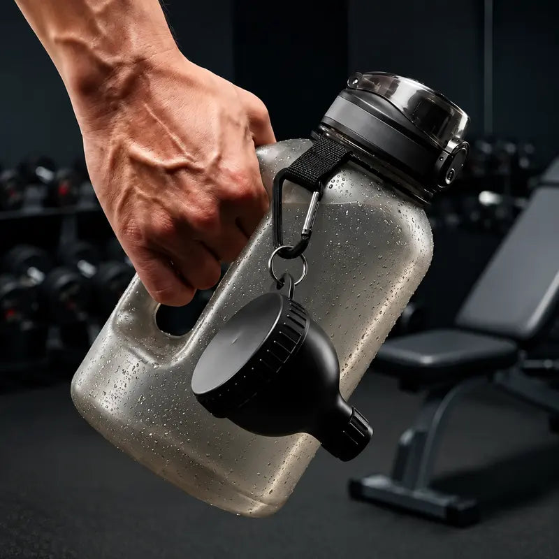 Compact BPA-Free 2-in-1 Protein Powder Scoop & Mini Funnel with Carabiner
