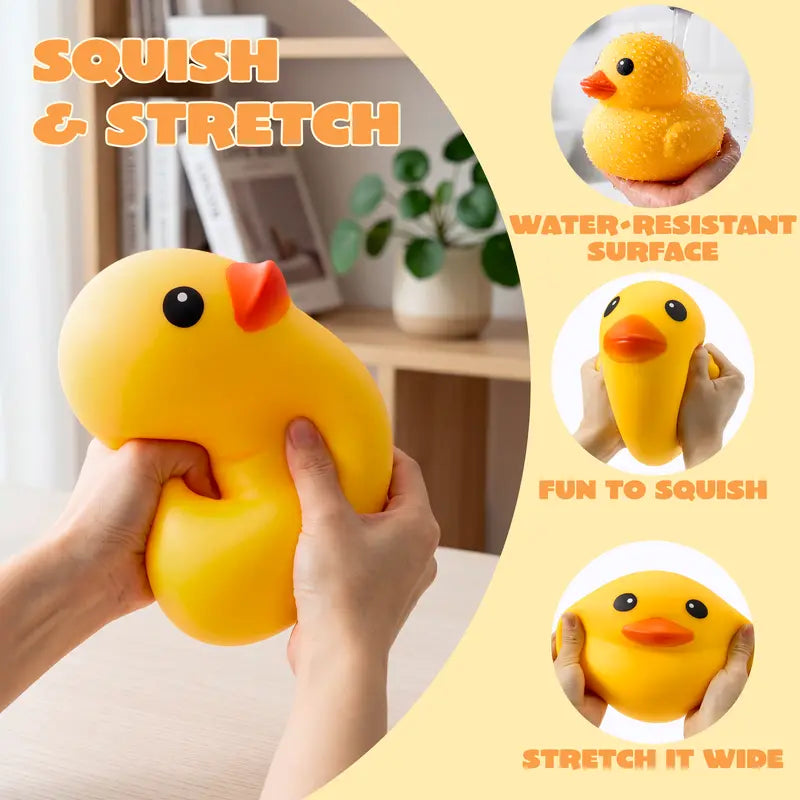 JOYIN Jumbo Sitting Pose Duck Stress Relief Toy – Slow Rising Squishy Fidget Sensory Toy for Kids 8+