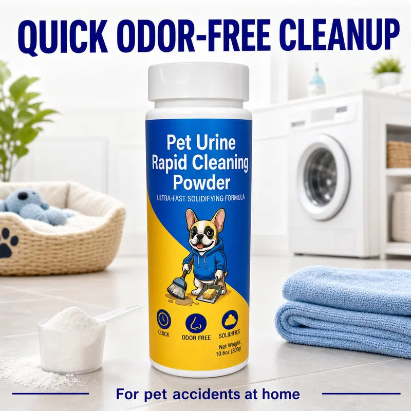 Pet Urine Solidifier Powder – Fast Cleanup Deodorizer for Dog Pee, Hands-Free Waste Disposal