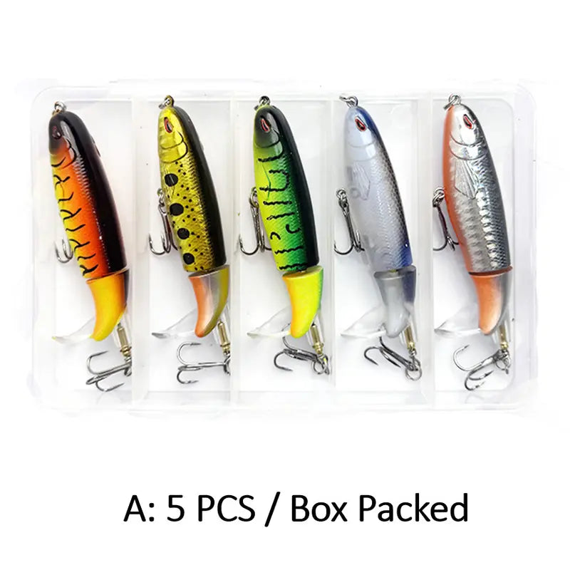 EXCROCK Fishing Lures with Hooks & Storage Box