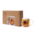 Throat-Soothing Herbal Tea Gift Box – Fresh Pear, Loquat & Monk Fruit Natural Phlegm-Dissolving Blend | Caffeine-Free Herbal Tea | Premium Gift Box
