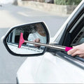 Portable Long-Handle Retractable Car Rearview Mirror & Windshield Wiper Cleaner
