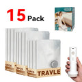 15-pack vacuum bags: 5 Large L60x50, 5 Medium M60x40, 5 Small S40x50 with wireless pump