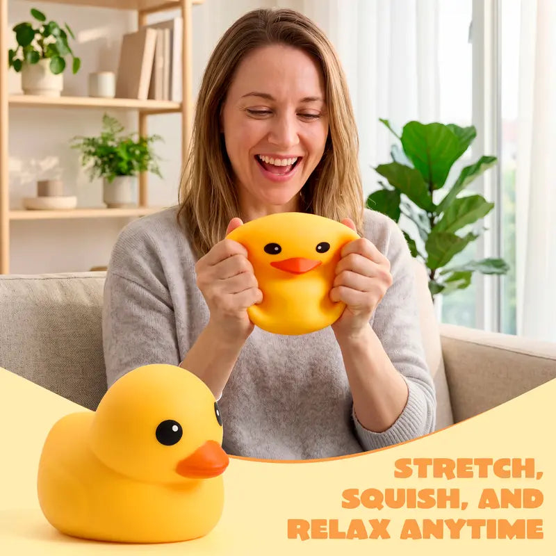 JOYIN Jumbo Sitting Pose Duck Stress Relief Toy – Slow Rising Squishy Fidget Sensory Toy for Kids 8+