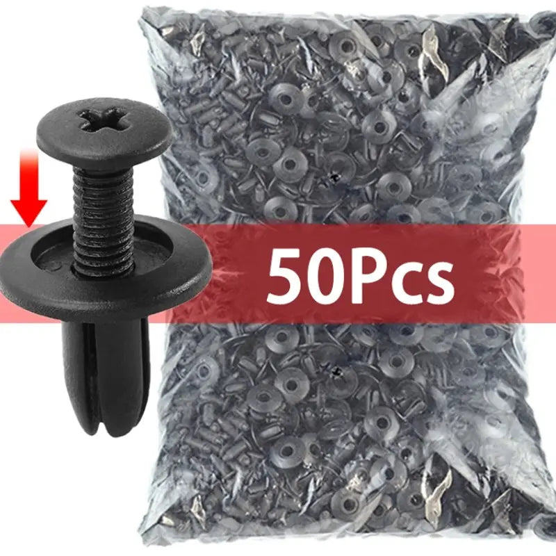 Plastic Car Mount Rivet Clips – Automotive Flexible Durable Fixing Clamps for Body, Bumper & Trim Panels