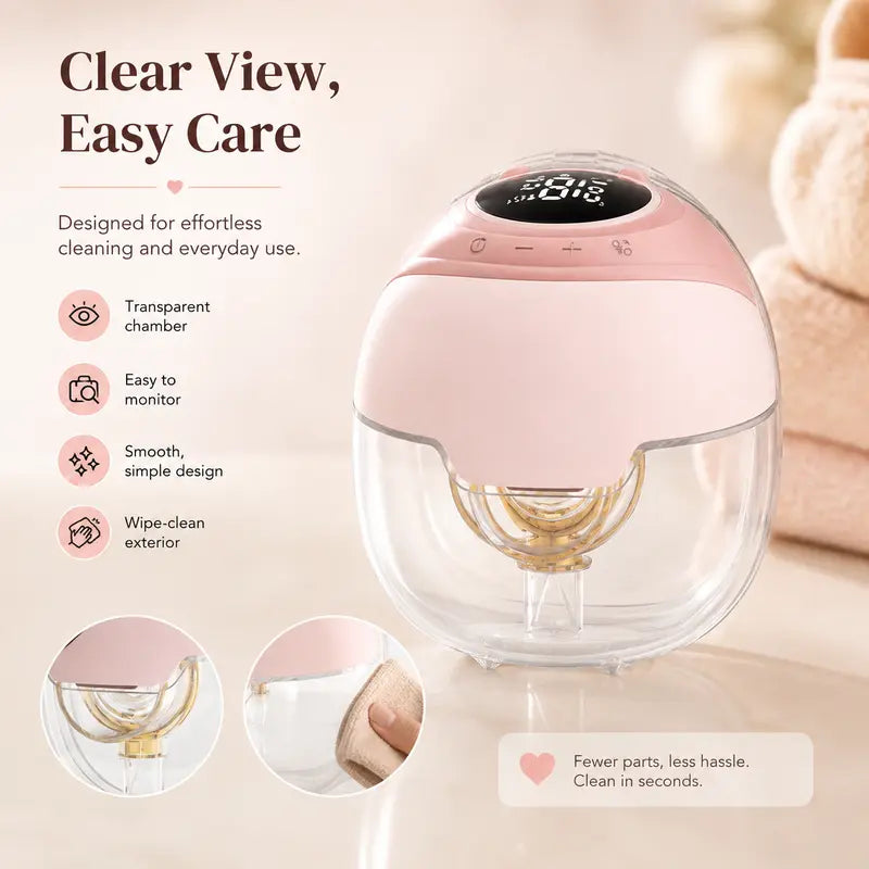 Wearable Breast Pump – Hands-Free, Quiet & High-Suction Electric Nursing Pump