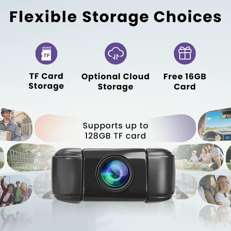 FlyCloud 7 Body Camera – 1080P HD, Night Vision, Wi-Fi, AI Motion Detection, Free 16GB TF Card