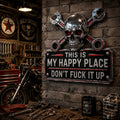 🔥Father’s Day 49% Off 💀"This Is My Happy Place" Garage Wall Sign