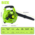 Explorinox 2-Stroke Handheld Leaf Blower, 26cc Gas Powered Blower for Lawn Care, Snow Blowing & Yard Cleaning
