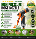 Garden Hose Nozzle Hand Sprayer – Multi-Function Adjustable Water Gun for Car Washing, Garden Plants & Lawn Watering