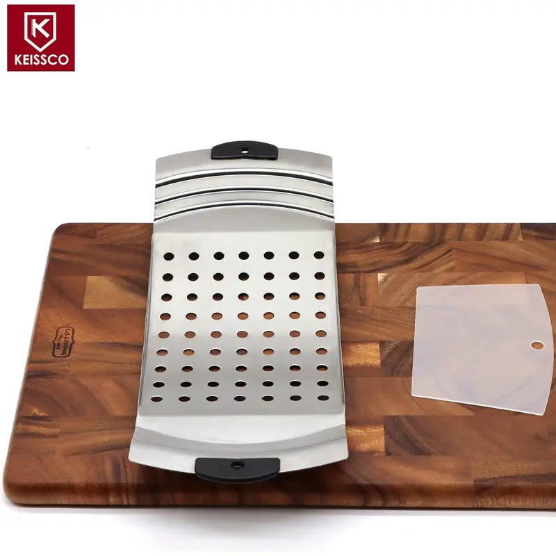 Stainless Steel Spaetzle Maker with Pastry Scraper