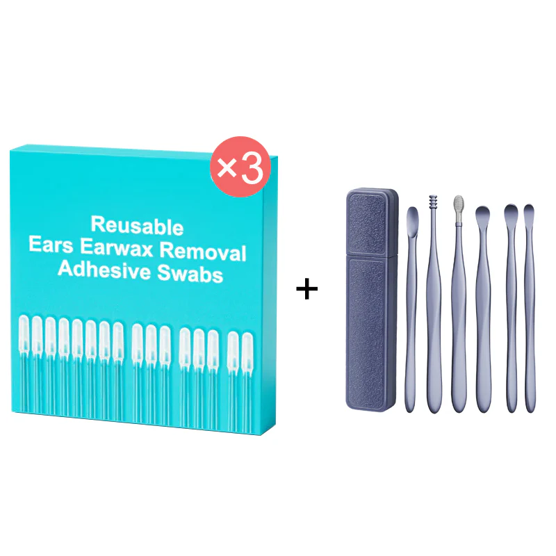 👂🏻 Limited Time -49% OFF🏆Reusable Earwax Removal Adhesive Swabs