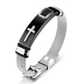 📢 50% OFF NOW! ⏰ Men's Stainless Steel Cross Bracelet – Durable, tarnish-resistant & perfect for daily wear or spiritual style ✝️